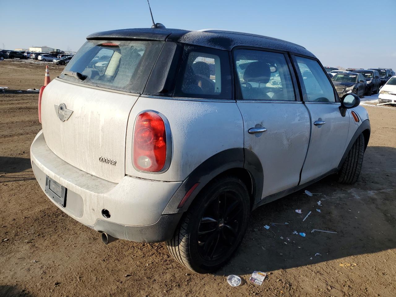 2011 MINI Cooper VIN WMWZB3C50BWM01197 Copart auction photo, rear end damage thumbnail 3