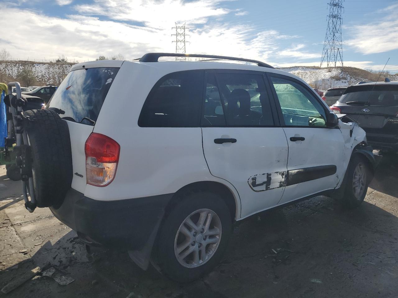 2001 Toyota RAV 4 VIN JTEHH20VX10083257 Copart auction photo, front end / side damage thumbnail 3