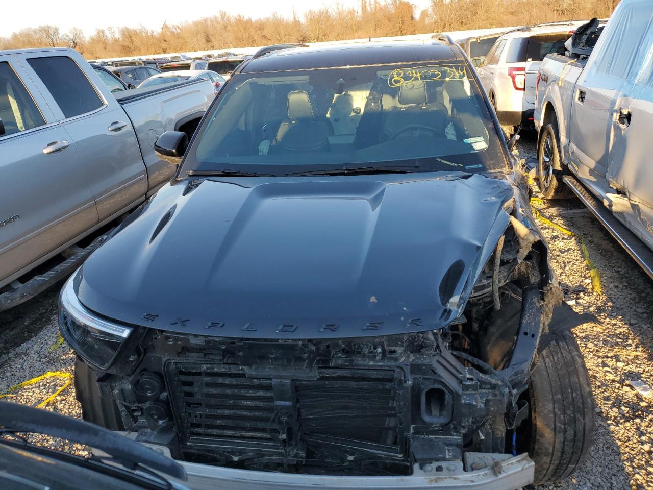 2020 Ford Explorer VIN 1FM5K8GC1LGA05956 Copart auction photo, all over damage thumbnail 5