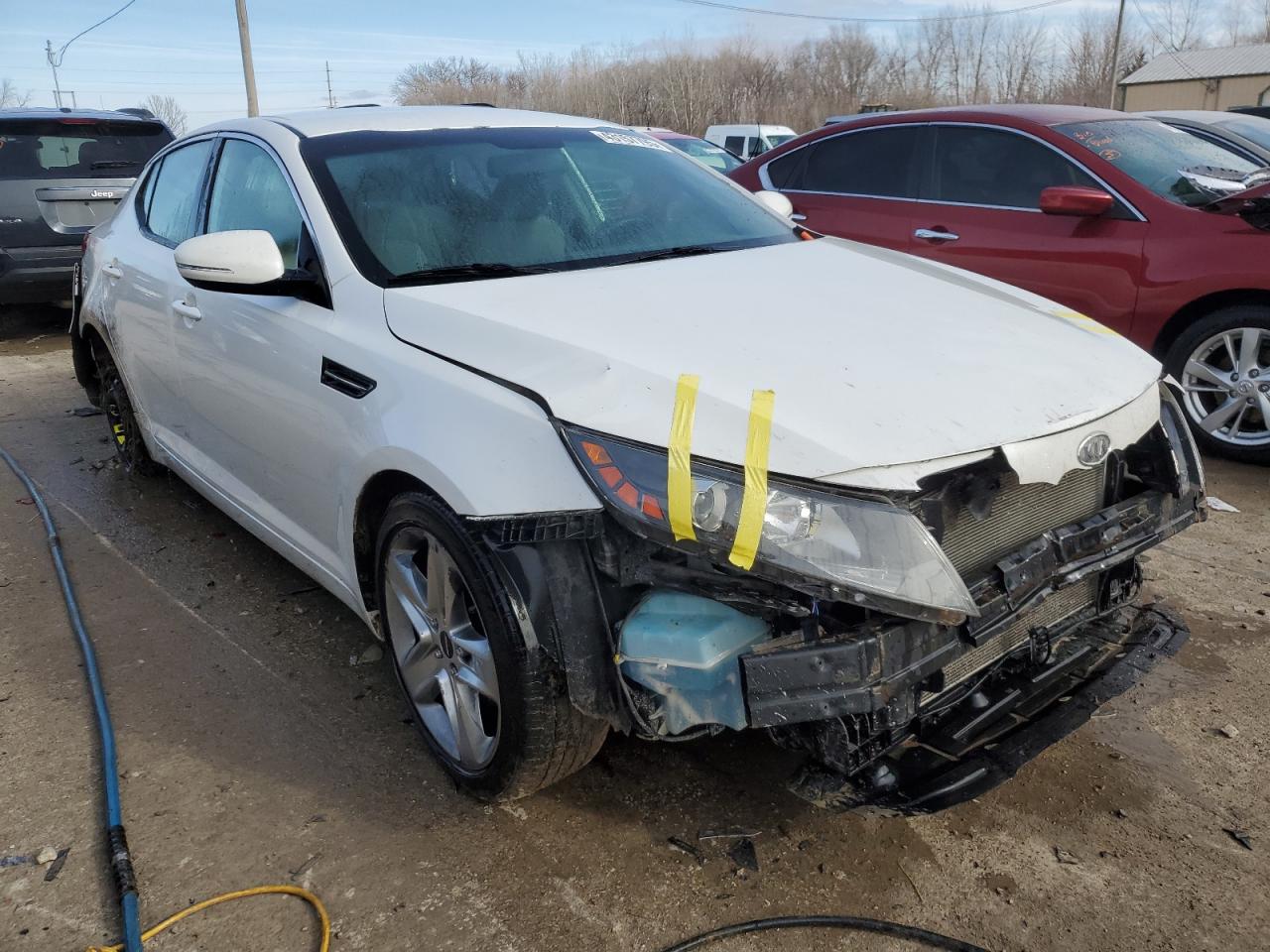 2011 KIA Optima VIN KNAGM4A77B5143584 Copart auction photo, front end / rear end damage thumbnail 4