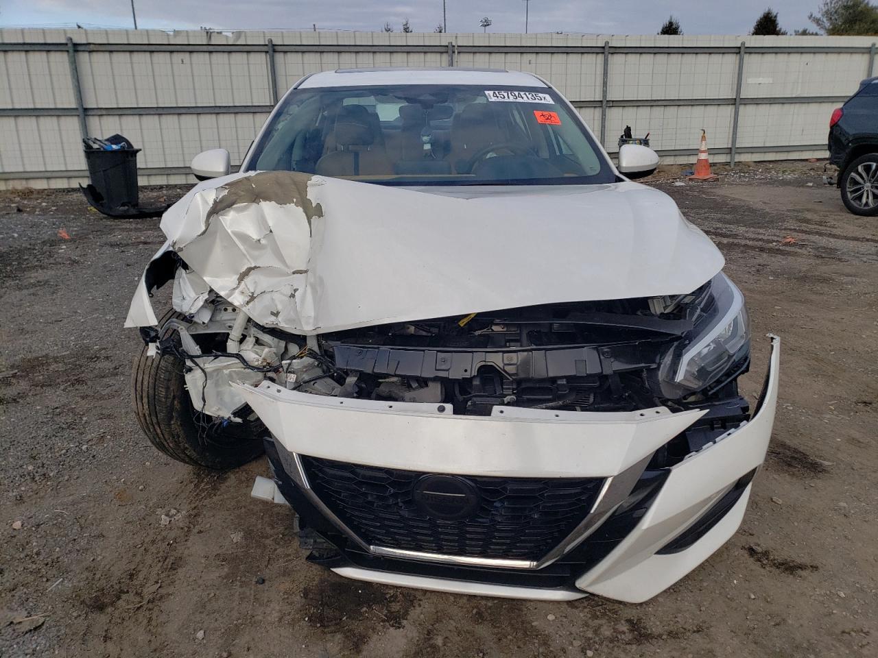 2022 Nissan Sentra VIN 3N1AB8CV3NY254161 Copart auction photo, front end / undercarriage damage thumbnail 5