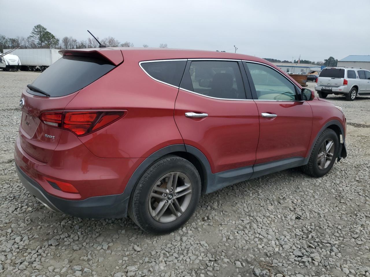 2018 Hyundai Santa Fe VIN 5XYZT3LB9JG539130 Copart auction photo, front end damage thumbnail 3