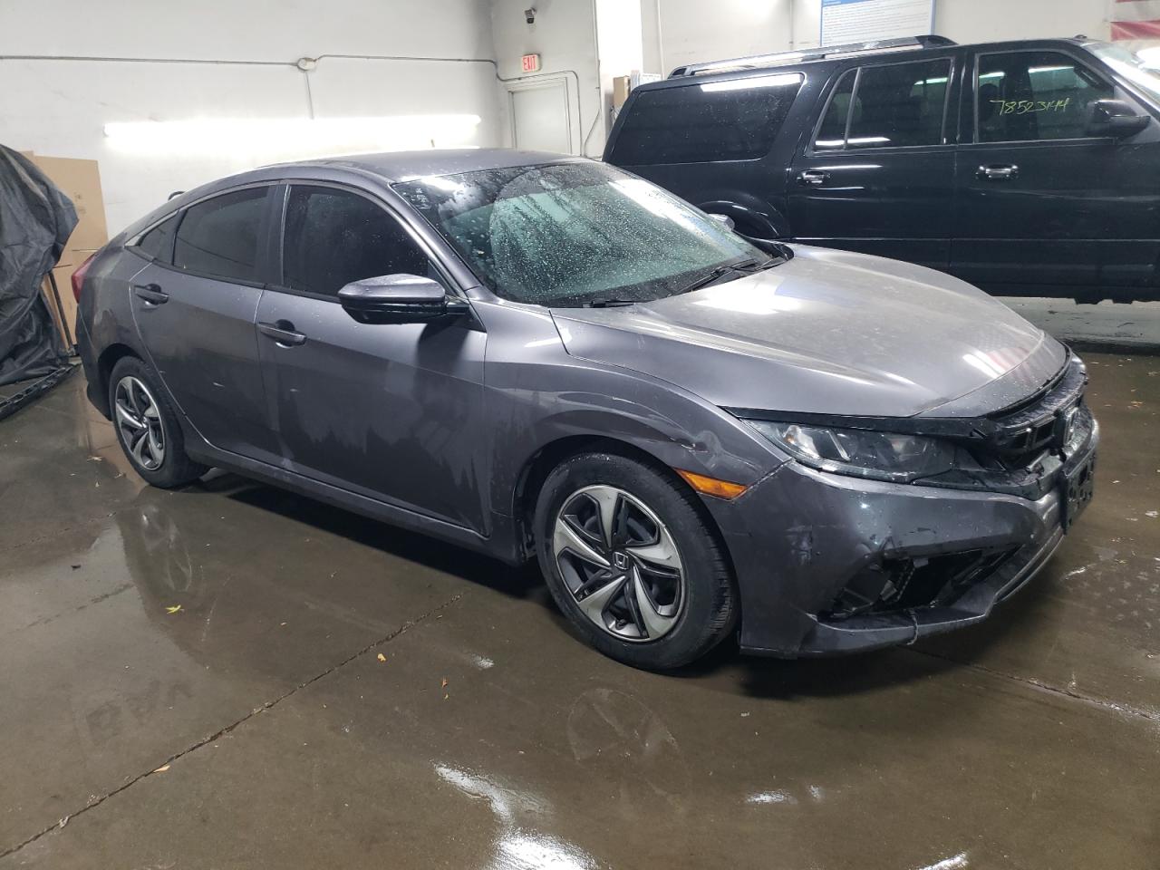 2019 Honda Civic VIN 19XFC2F61KE007431 Copart auction photo, all over damage thumbnail 4
