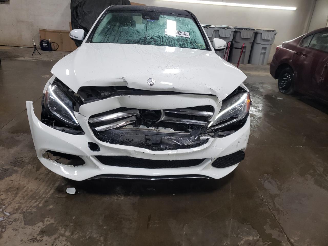 2016 Mercedes-Benz C-klasse VIN 55SWF4KB4GU120103 Copart auction photo, front end damage thumbnail 5