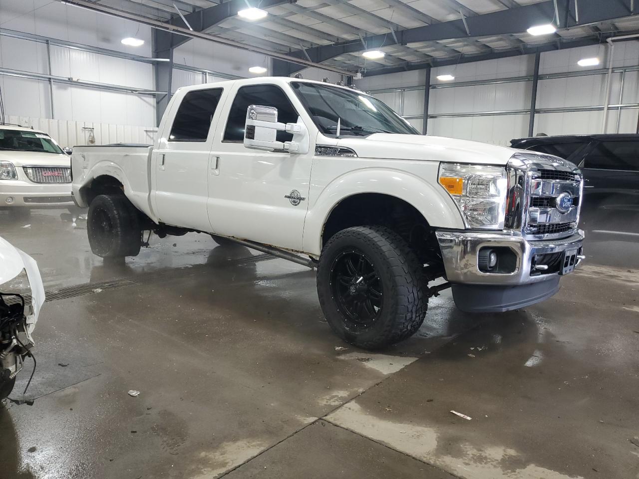 2011 Ford F350 VIN 1FT8W3BT4BEB78428 Copart auction photo, side damage thumbnail 4