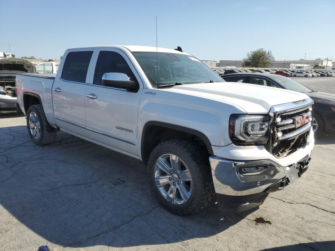 2018 GMC Sierra VIN 3GTU2NEC8JG518401 Copart auction photo, front end damage thumbnail 4