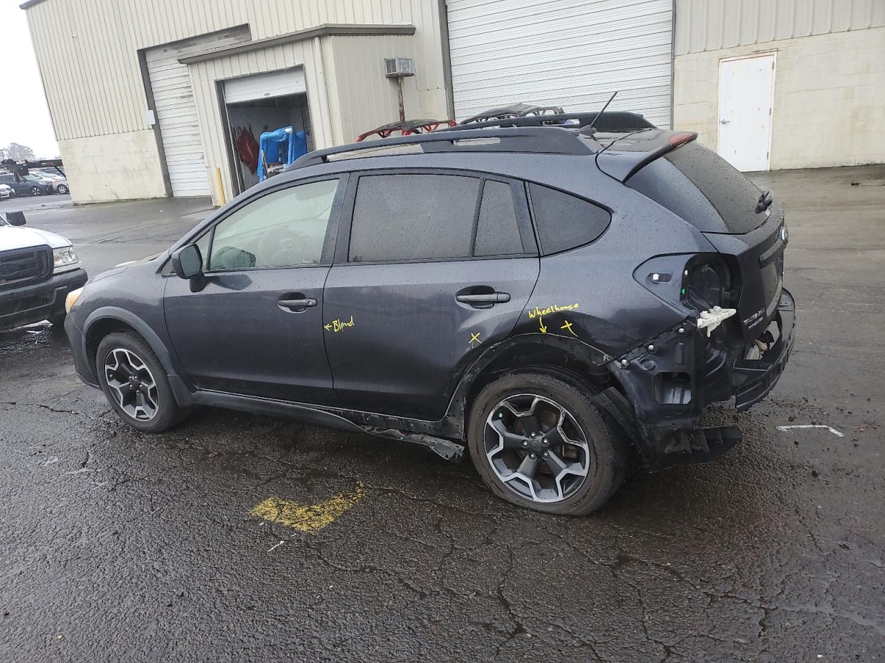 2013 Subaru XV VIN JF2GPAGC1D2819322 Copart auction photo, side / rear end damage thumbnail 2