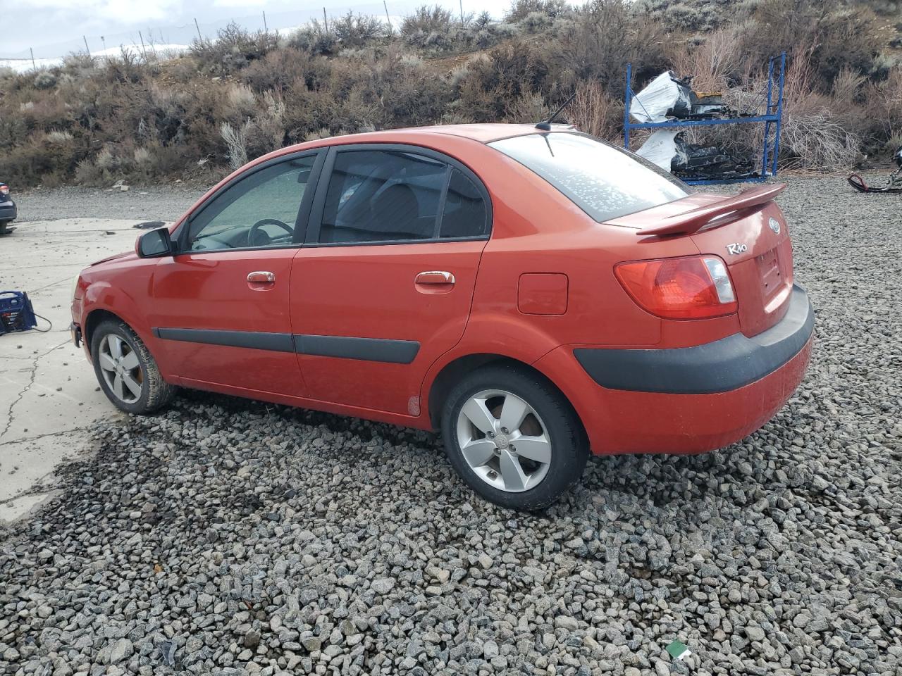 2008 KIA Rio VIN KNADE123786367130 Copart auction photo, front end damage thumbnail 2