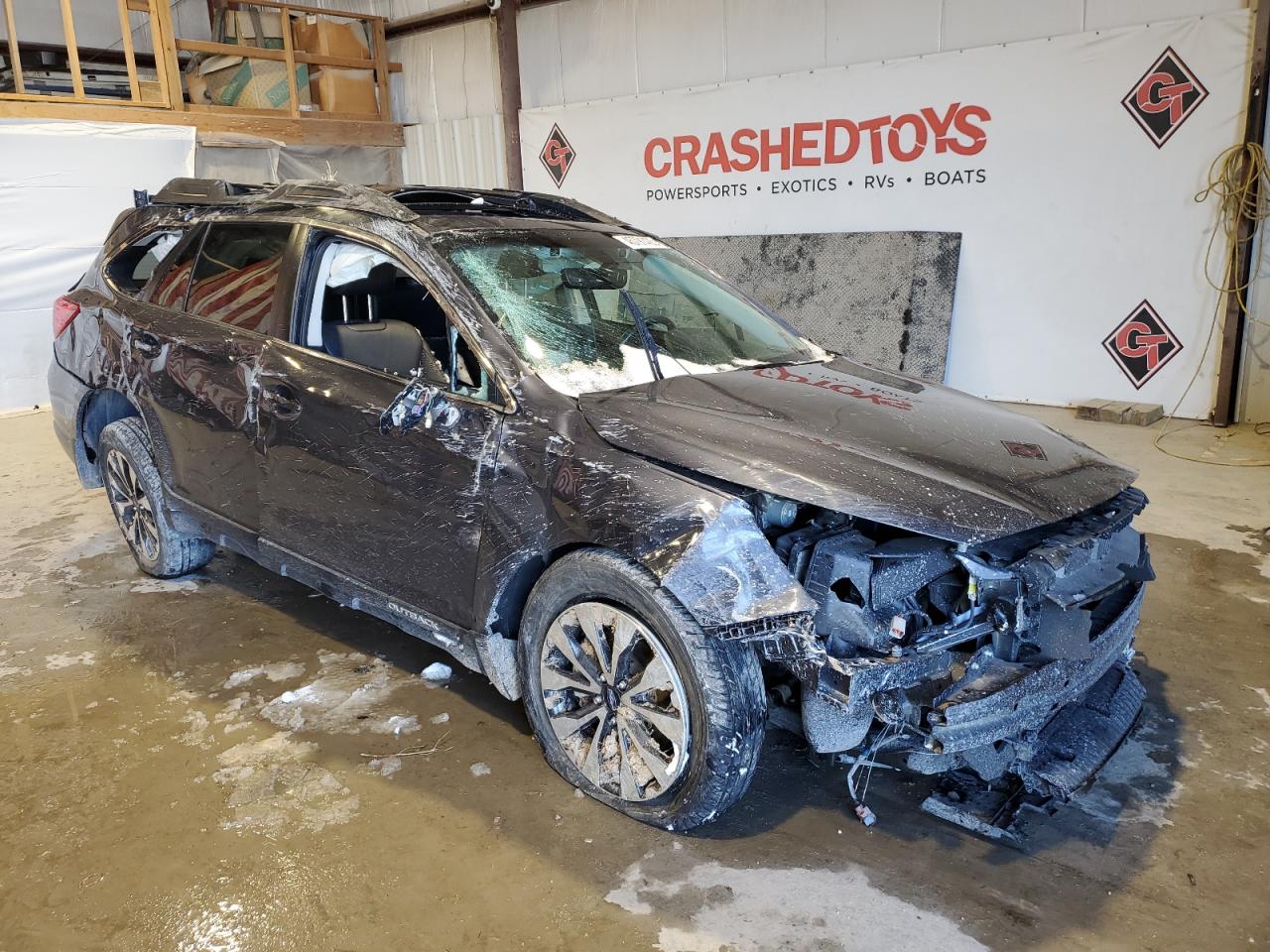 2017 Subaru Outback VIN 4S4BSANC0H3322347 Copart auction photo, rollover damage thumbnail 4