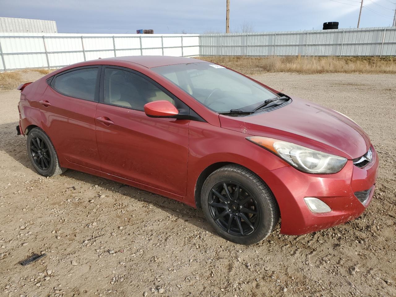2012 Hyundai Elantra VIN KMHDH4AE8CU284028 Copart auction photo, all over / undercarriage damage thumbnail 4