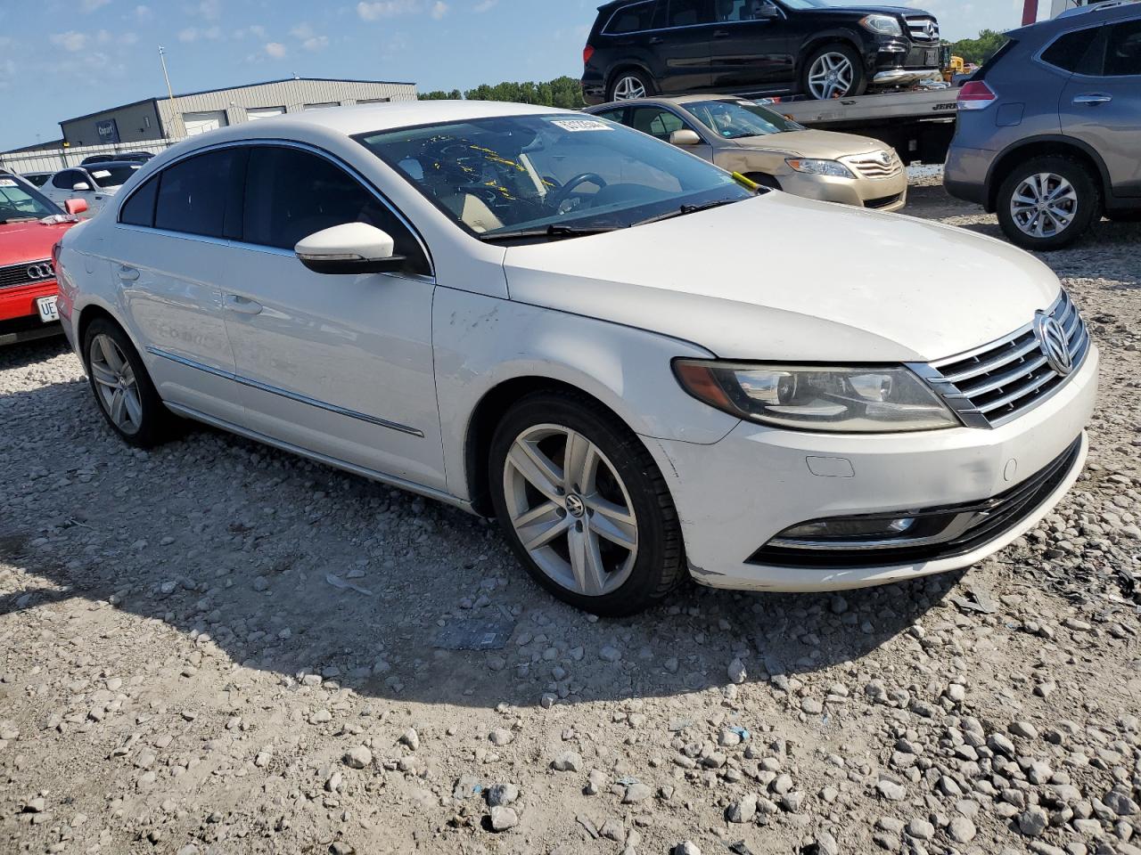 2013 Volkswagen Passat CC VIN WVWBP7AN7DE552661 Copart auction photo, front end / side damage thumbnail 4