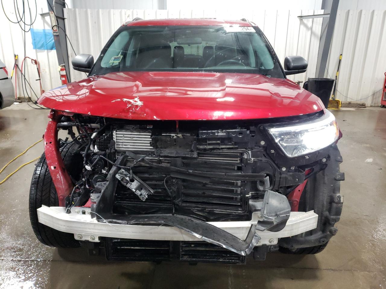 2022 Ford Explorer VIN 1FMSK8DH9NGA69488 Copart auction photo, front end damage thumbnail 5