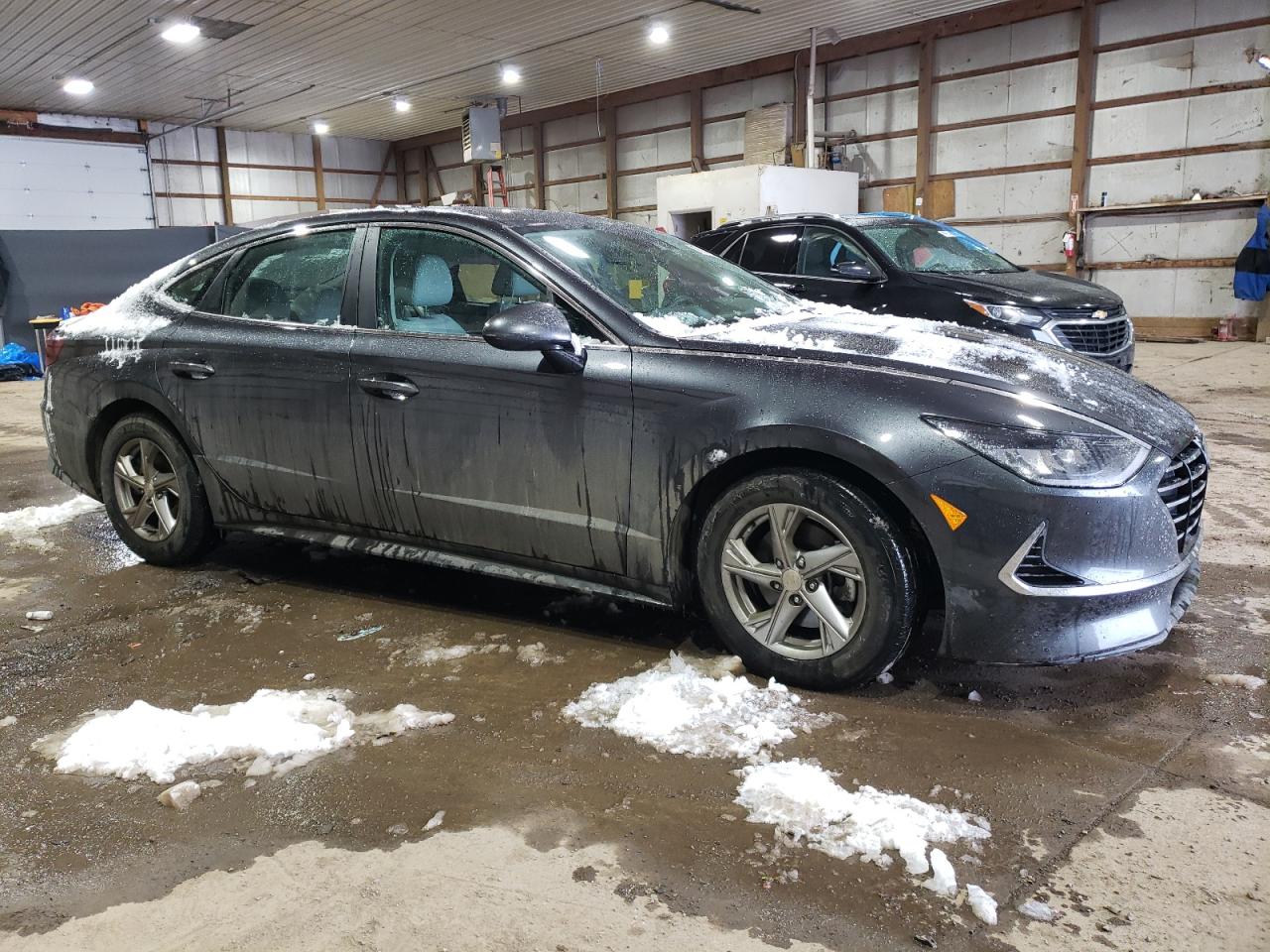 2021 Hyundai Sonata VIN 5NPEG4JA1MH095354 Copart auction photo, side damage thumbnail 4