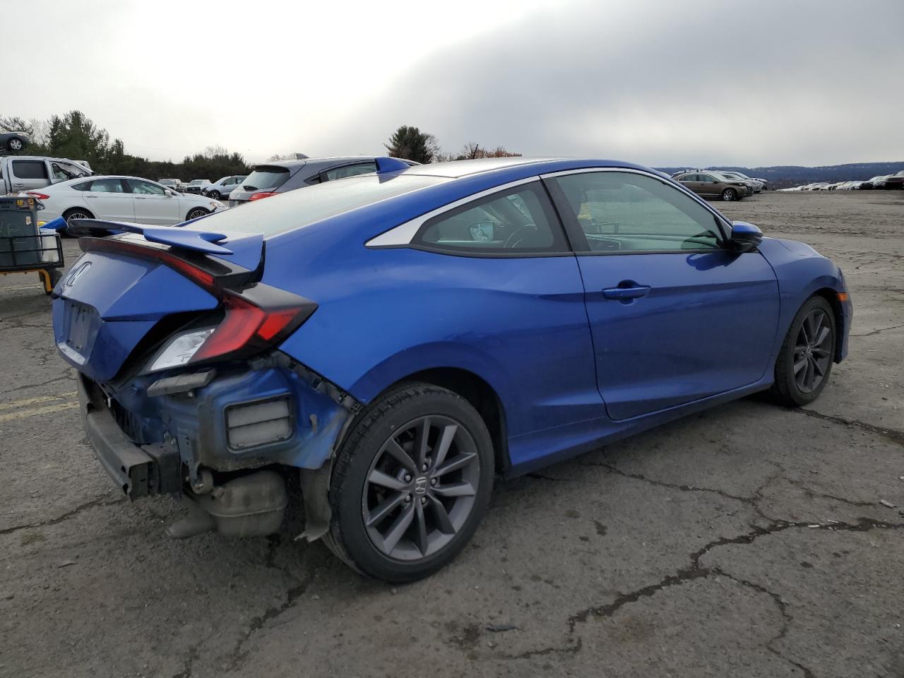 2020 Honda Civic VIN 2HGFC3B30LH353284 Copart auction photo, rear end / front end damage thumbnail 3