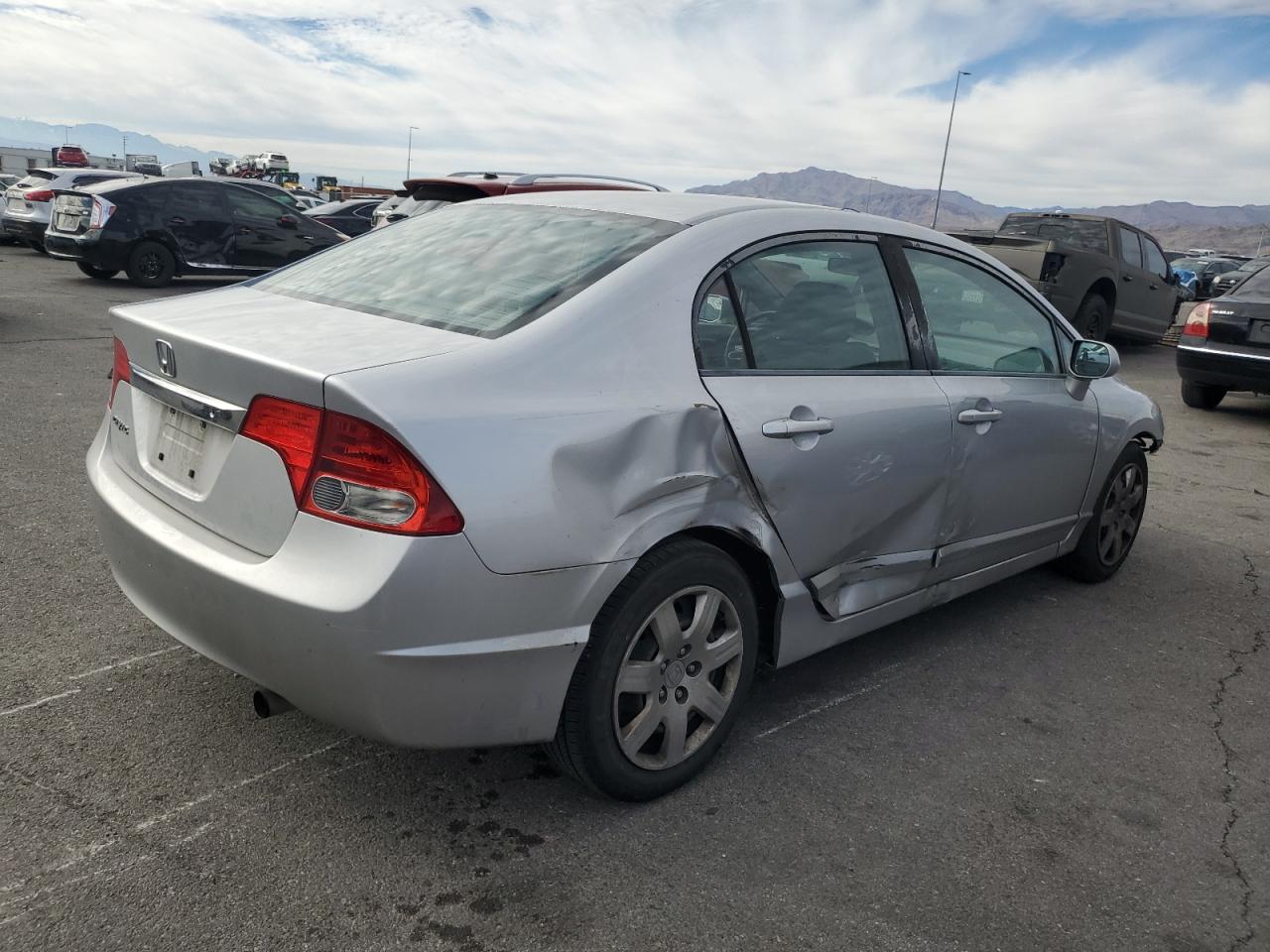 2010 Honda Civic VIN 19XFA1F58AE077594 Copart auction photo, front end / side damage thumbnail 3