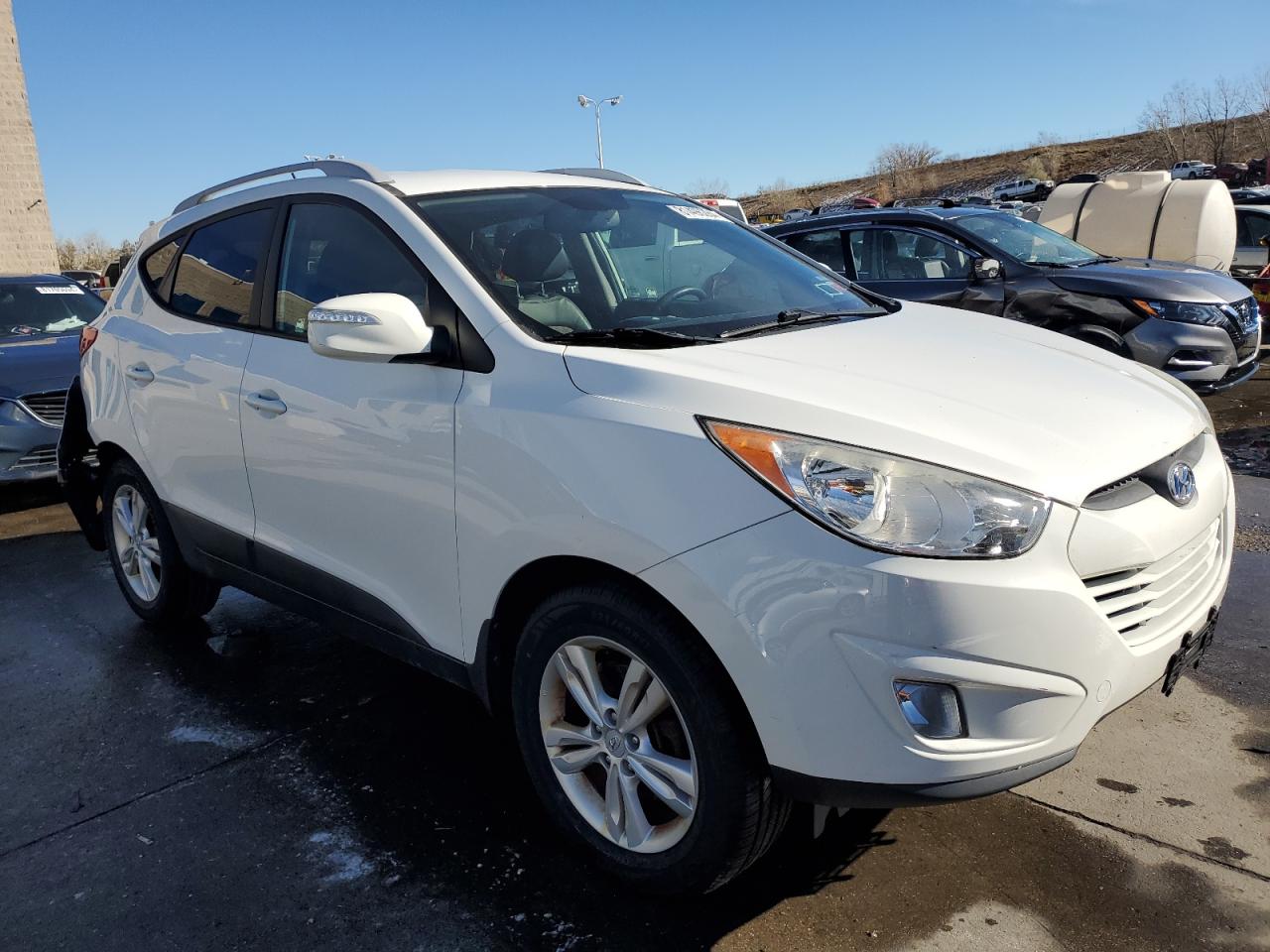 2013 Hyundai Tucson VIN KM8JU3AC5DU659107 Copart auction photo, rear end / side damage thumbnail 4