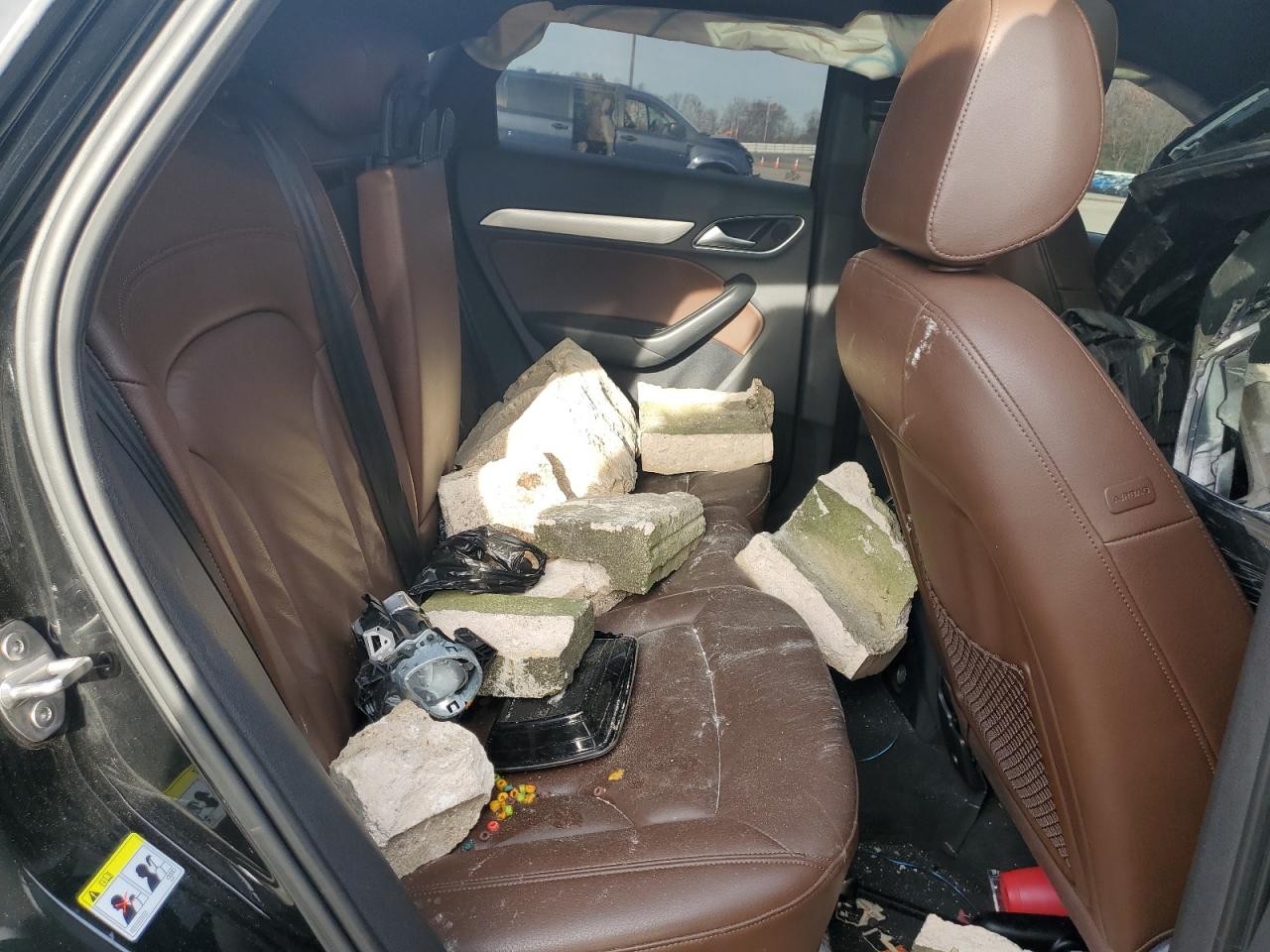 2016 Audi Q3 VIN WA1EFCFS6GR018503 Copart auction photo, all over damage thumbnail 10