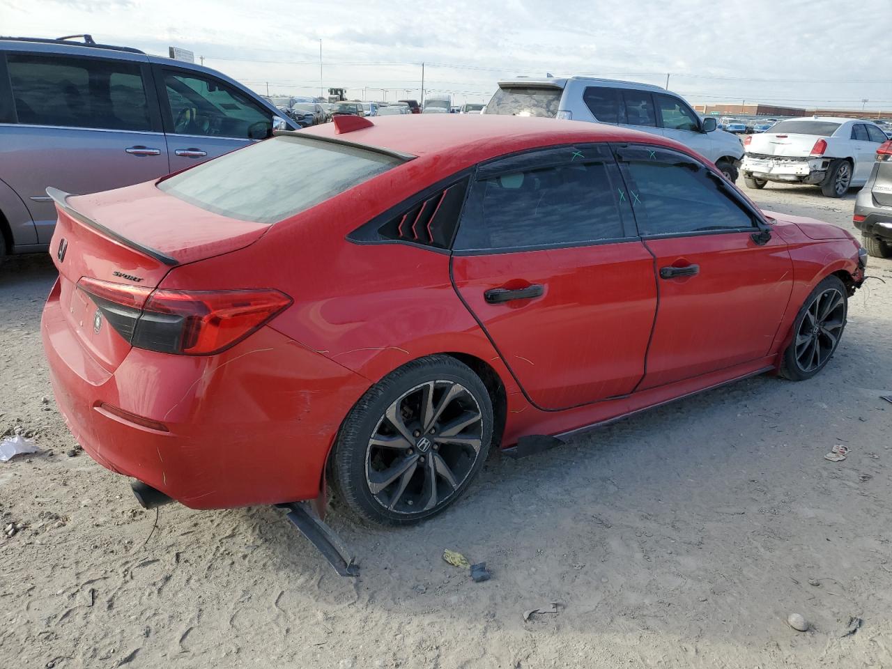 2022 Honda Civic VIN 2HGFE2F5XNH537375 Copart auction photo, front end damage thumbnail 3