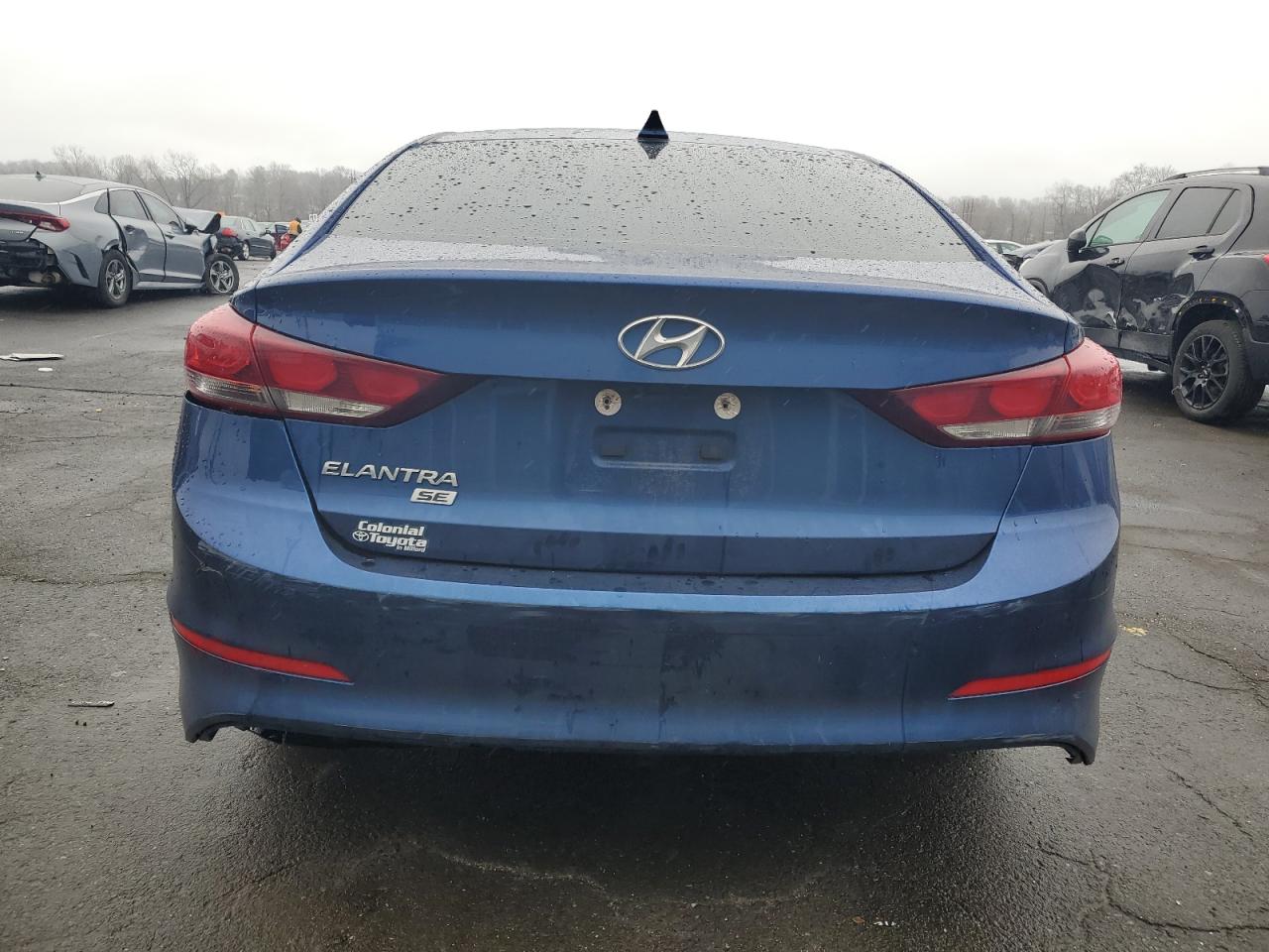 2018 Hyundai Elantra VIN 5NPD74LF1JH387683 Copart auction photo, front end / side damage thumbnail 6
