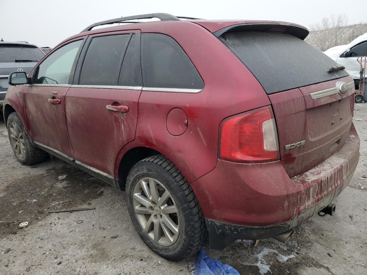 2014 Ford Edge VIN 2FMDK4KC9EBA68860 Copart auction photo, front end / side damage thumbnail 2