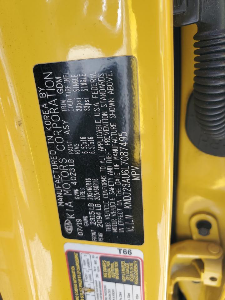 2020 KIA Soul VIN KNDJ23AU6L7087495 Copart auction photo, rollover damage thumbnail 13