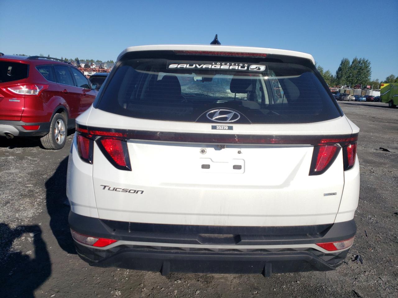 2022 Hyundai Tucson VIN KM8JBCAE5NU095712 Copart auction photo, front end / top/roof damage thumbnail 6