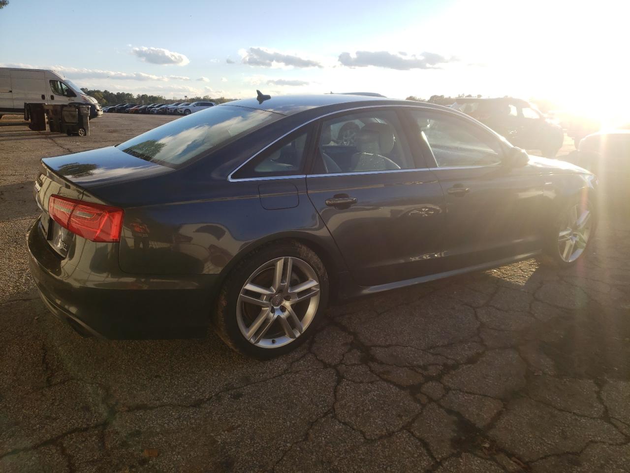 2014 Audi A6 VIN WAUHGAFC7EN136381 Copart auction photo, front end / side damage thumbnail 3
