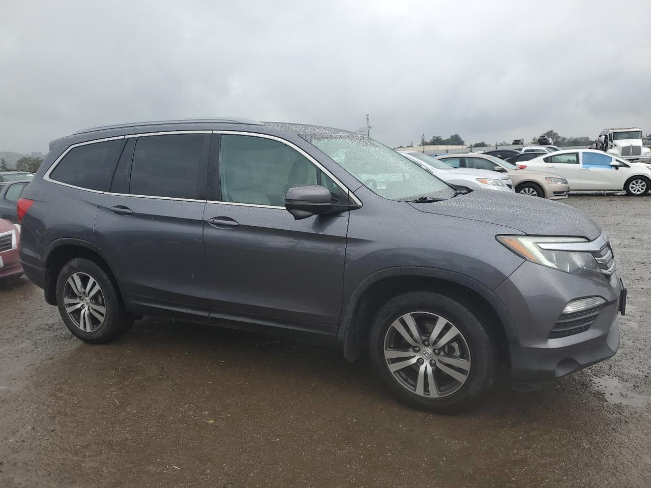 2016 Honda Pilot VIN 5FNYF5H83GB055384 Copart auction photo, side damage thumbnail 4