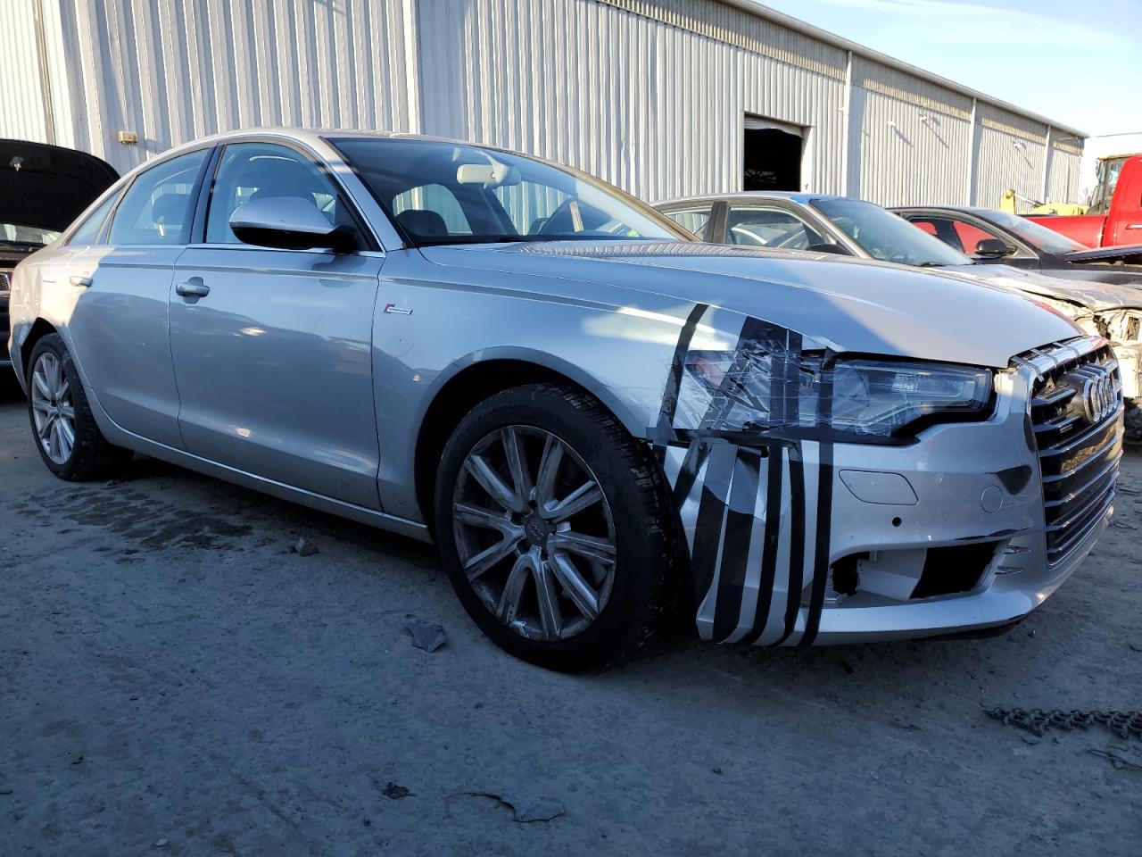 2014 Audi A6 VIN WAUFGAFC1EN079991 Copart auction photo, front end damage thumbnail 4