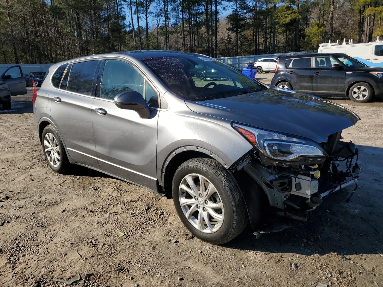 2020 Buick Envision VIN LRBFXBSA0LD034717 Copart auction photo, front end damage thumbnail 4