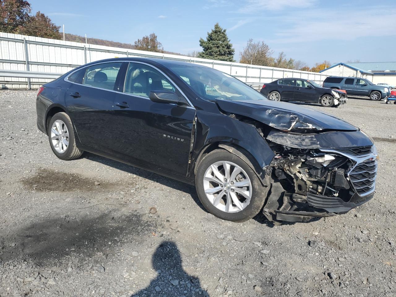 2019 Chevrolet Malibu VIN 1G1ZD5ST2KF145162 Copart auction photo, side / front end damage thumbnail 4