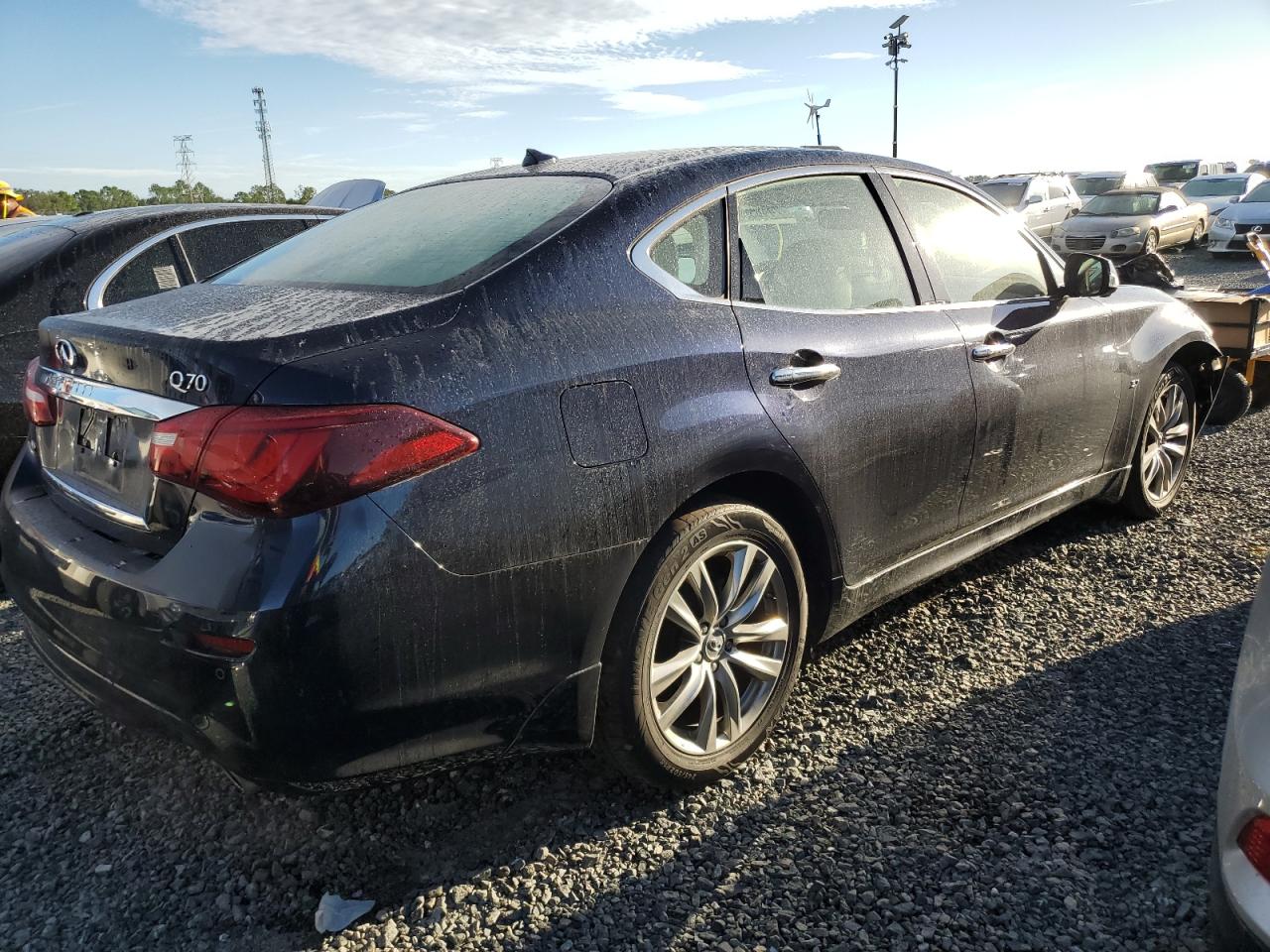 2015 Infiniti Q70 VIN JN1BY1AR8FM562656 Copart auction photo, front end damage thumbnail 3
