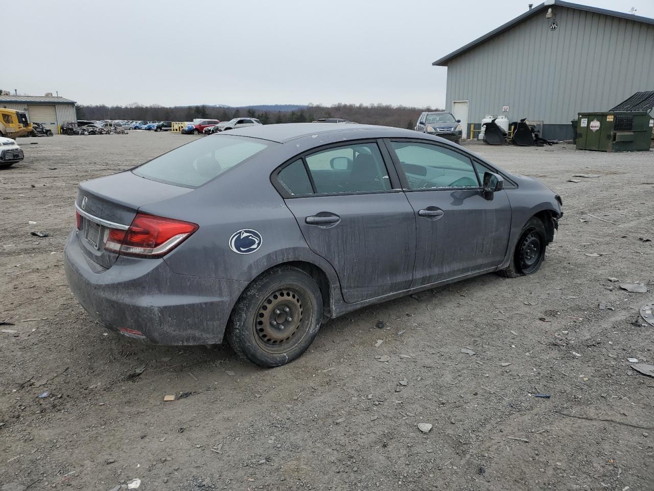 2014 Honda Civic VIN 2HGFB2F56EH502440 Copart auction photo, front end damage thumbnail 3
