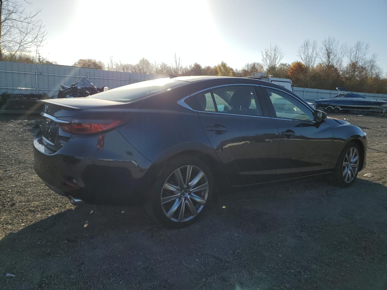 2021 Mazda 6 VIN JM1GL1WY3M1616400 Copart auction photo, side / front end damage thumbnail 3