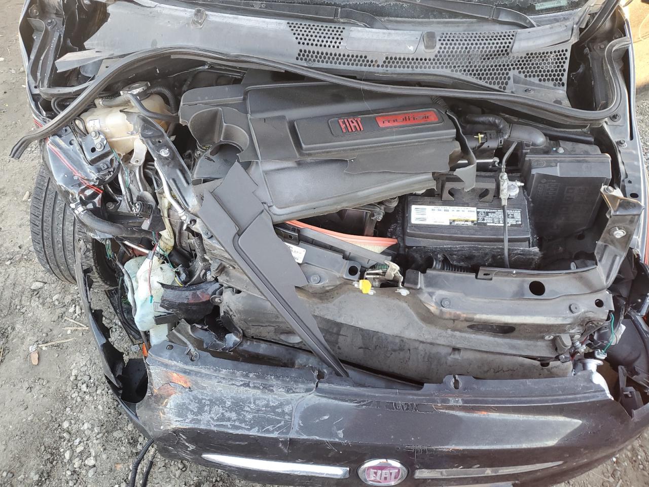 2013 Fiat 500 VIN 3C3CFFBR3DT528784 Copart auction photo, front end / rear end damage thumbnail 11