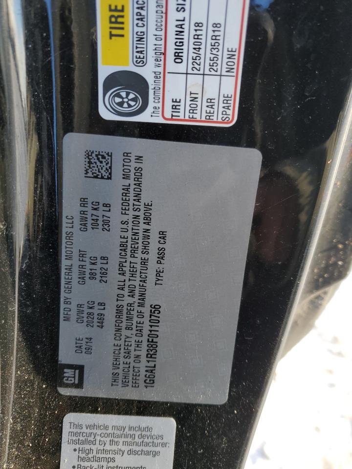 2015 Cadillac ATS VIN 1G6AL1R38F0110756 Copart auction photo, all over damage thumbnail 12