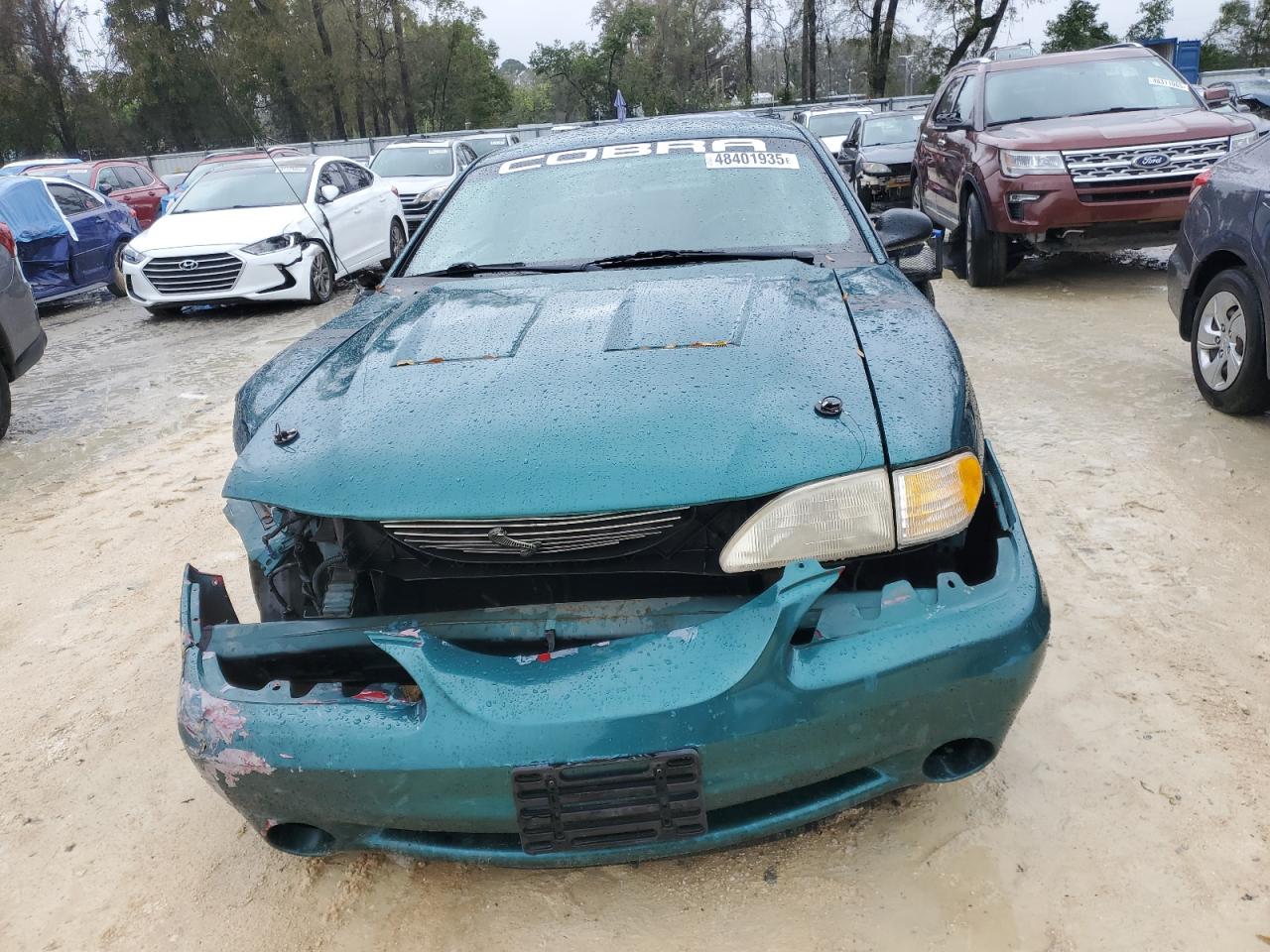 1998 Ford Mustang VIN 1FAFP42X3WF239156 Copart auction photo, front end / side damage thumbnail 5