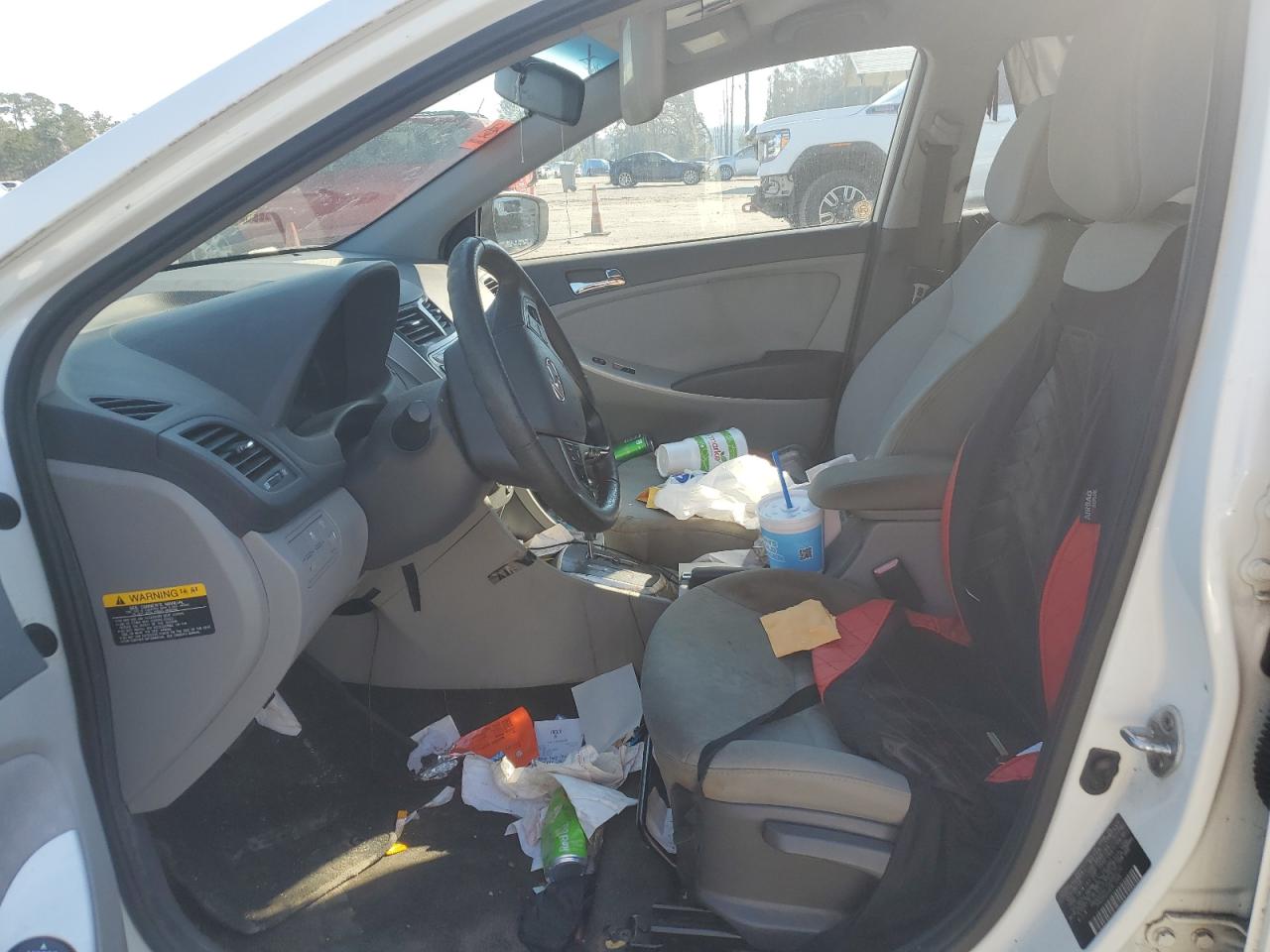 2013 Hyundai Accent VIN KMHCU5AE7DU086202 Copart auction photo, front end / rear end damage thumbnail 7