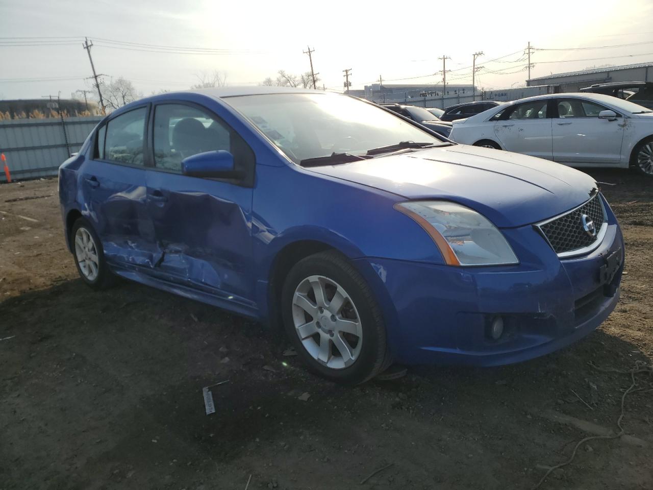 2010 Nissan Sentra VIN 3N1AB6AP7AL684517 Copart auction photo, side / front end damage thumbnail 4