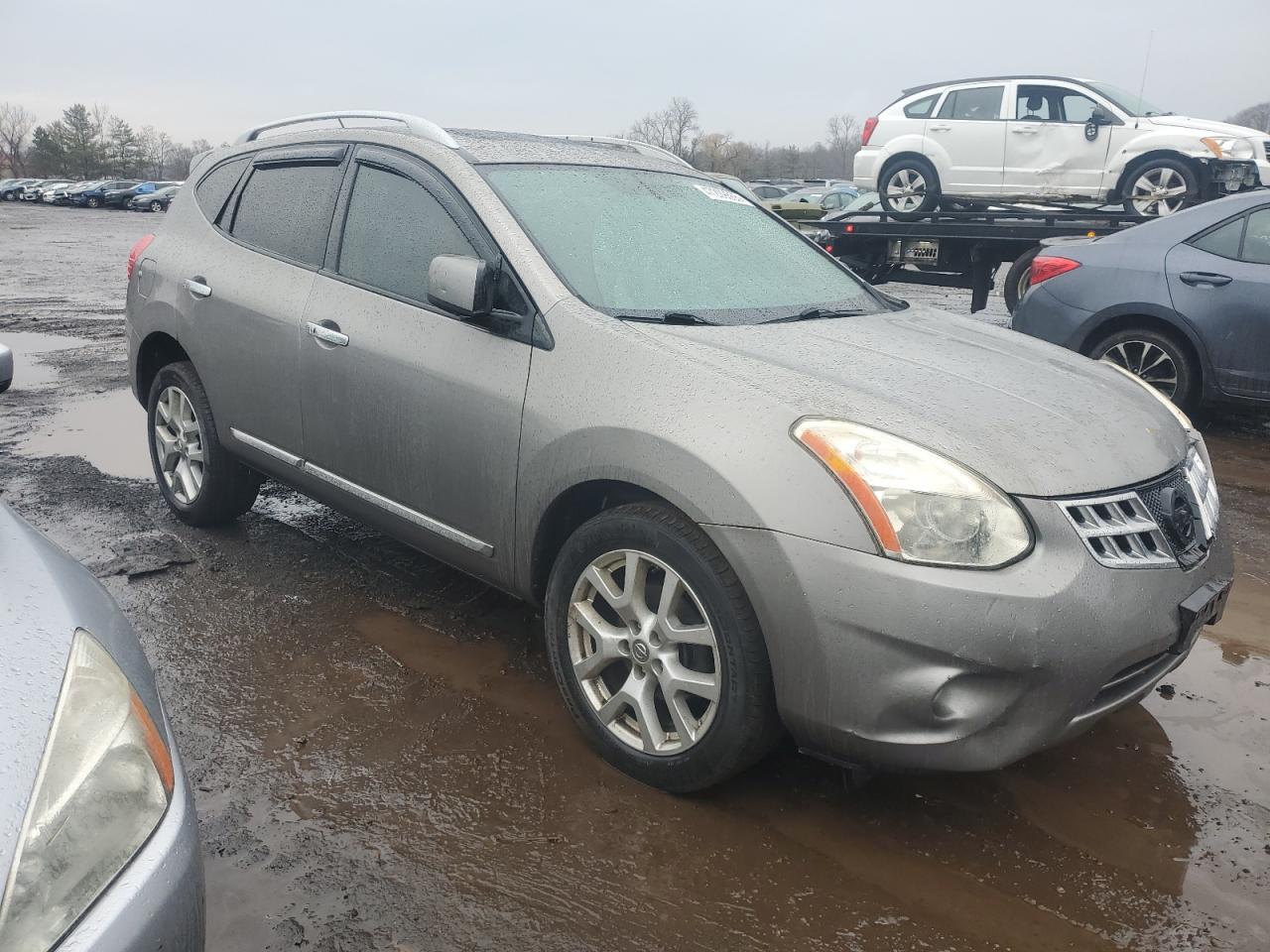 2011 Nissan Rogue VIN JN8AS5MV1BW664281 Copart auction photo, front end damage thumbnail 4