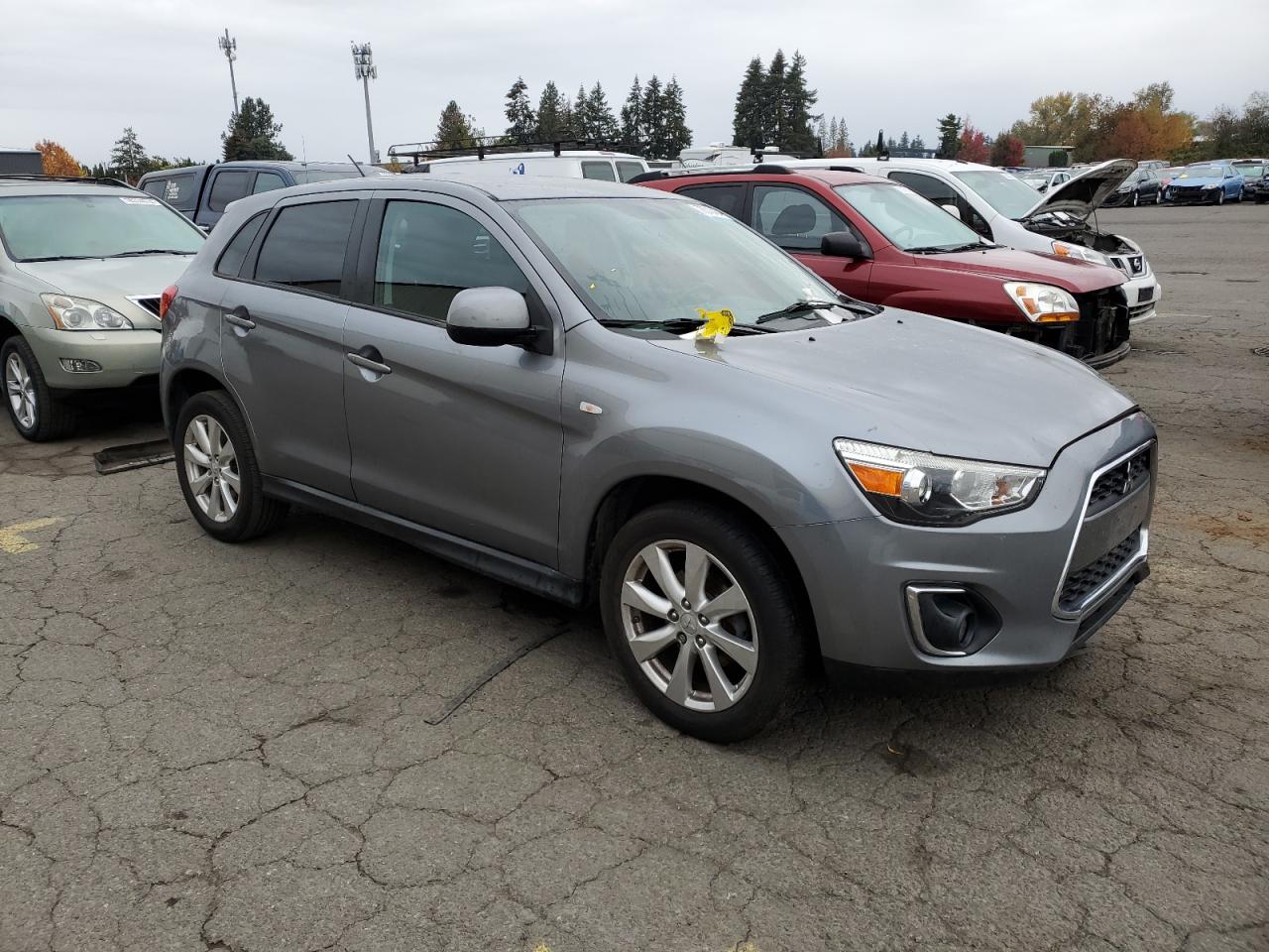 2015 Mitsubishi Outlander VIN 4A4AP3AU7FE012847 Copart auction photo, front end damage thumbnail 4
