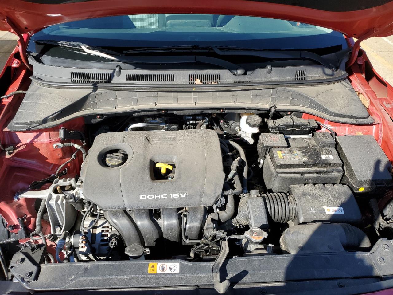 2020 Hyundai Kona VIN KM8K1CAA0LU493654 Copart auction photo, front end / top/roof damage thumbnail 12