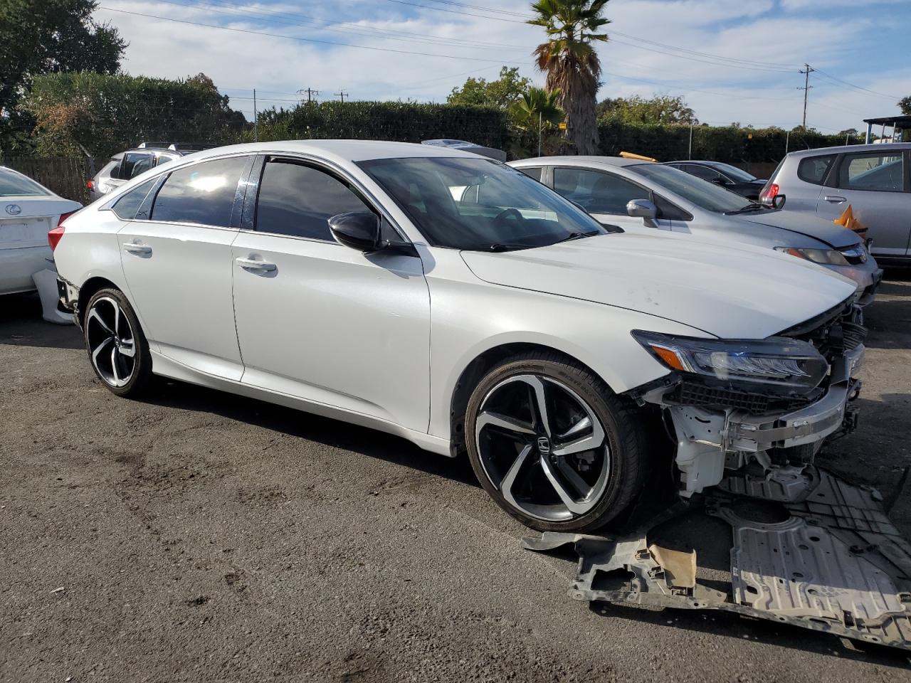 2021 Honda Accord VIN 1HGCV1F31MA016747 Copart auction photo, all over damage thumbnail 4