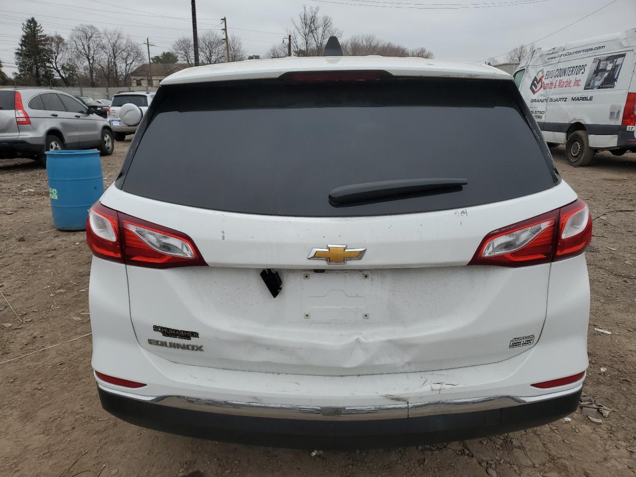 2018 Chevrolet Equinox VIN 3GNAXHEV6JS621893 Copart auction photo, front end / rear end damage thumbnail 6