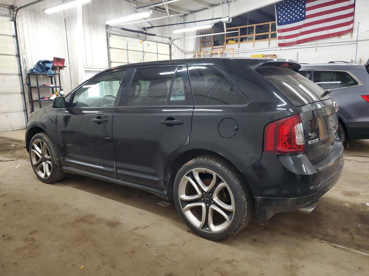 2014 Ford Edge VIN 2FMDK4AK8EBA00610 Copart auction photo, front end / side damage thumbnail 2