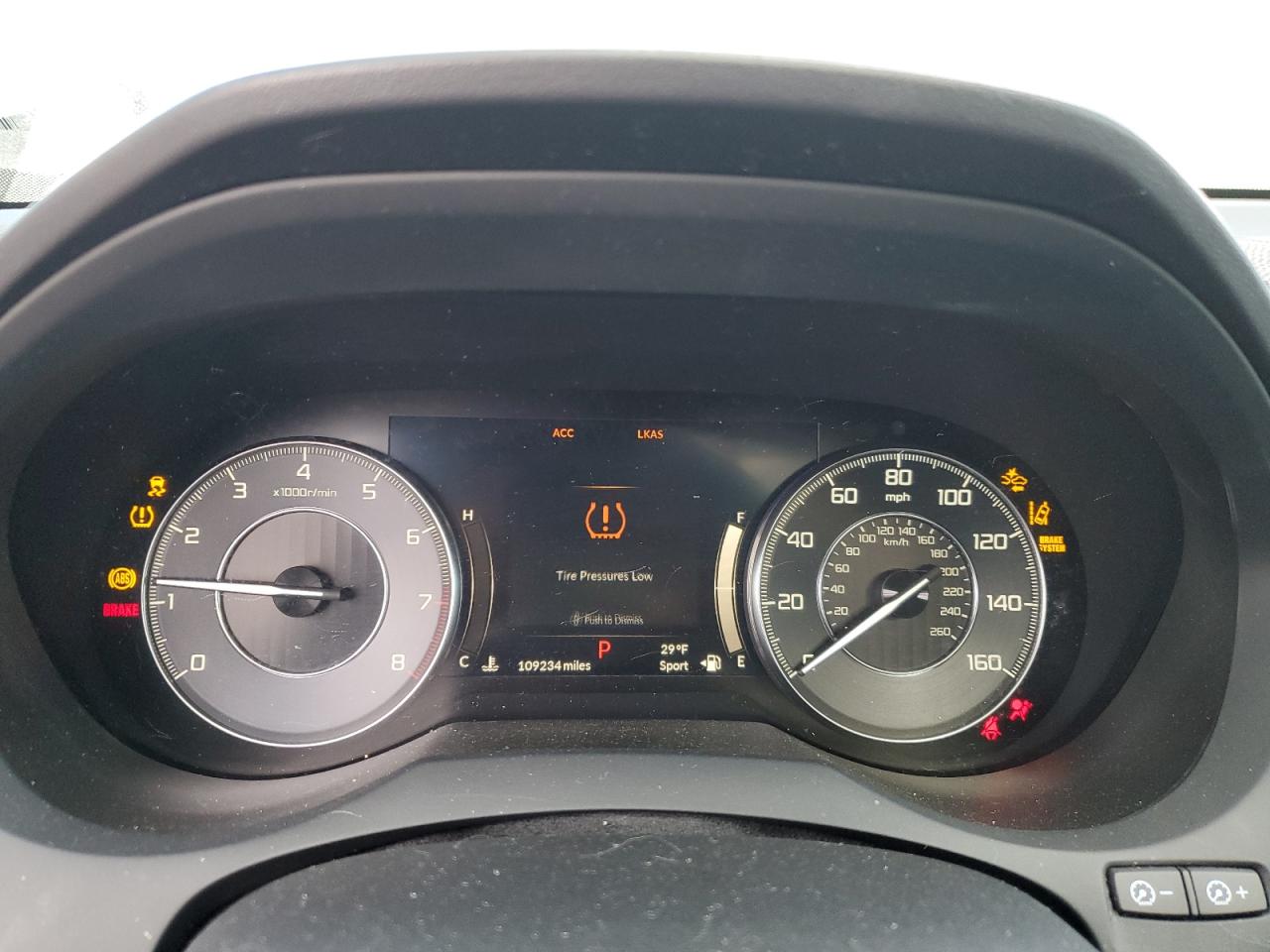 2019 Acura RDX VIN 5J8TC2H33KL010121 Copart auction photo, front end / side damage thumbnail 9