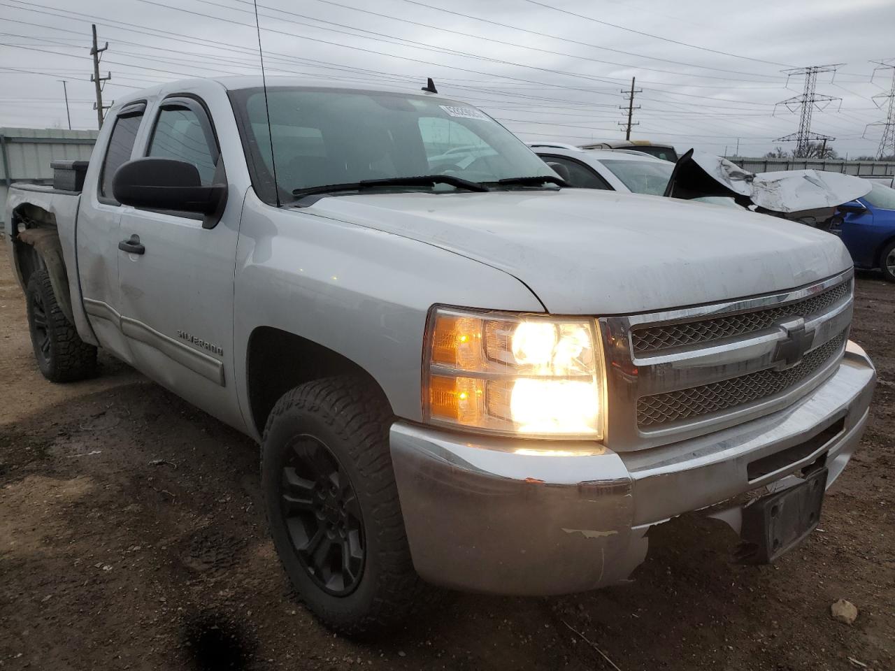2012 Chevrolet Silverado VIN 1GCRCREA3CZ347701 Copart auction photo, all over damage thumbnail 4