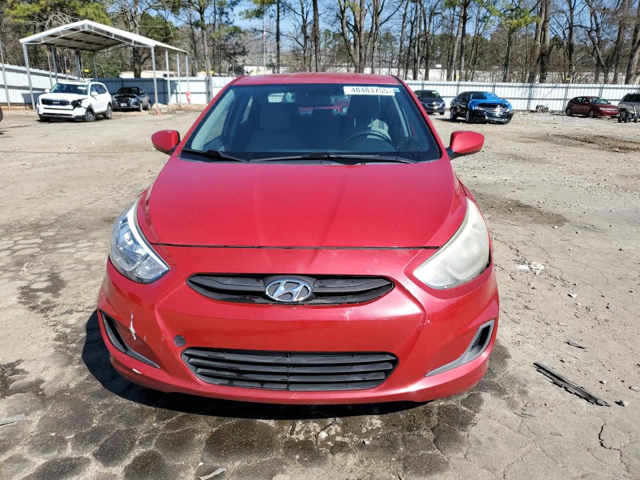 2016 Hyundai Accent VIN KMHCT4AE7GU012120 Copart auction photo, front end / rear end damage thumbnail 5