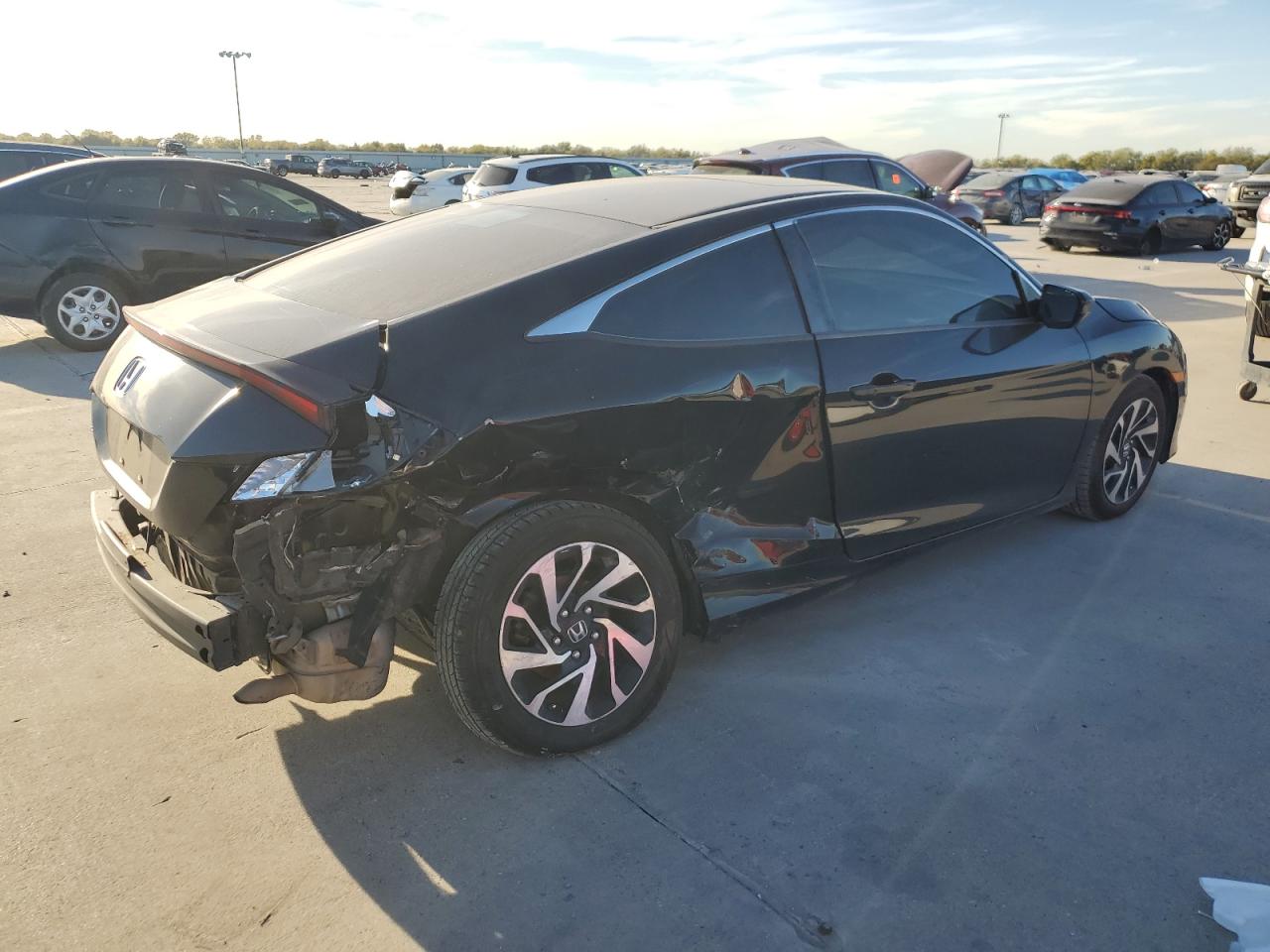 2017 Honda Civic VIN 2HGFC4B00HH304024 Copart auction photo, rear end damage thumbnail 3