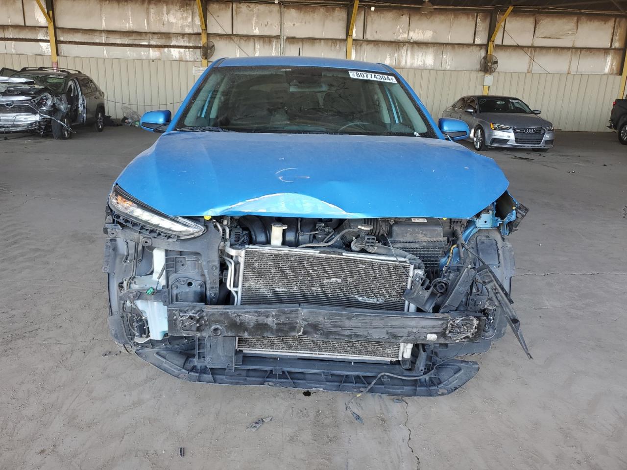 2019 Hyundai Kona VIN KM8K1CAA0KU280881 Copart auction photo, front end damage thumbnail 5